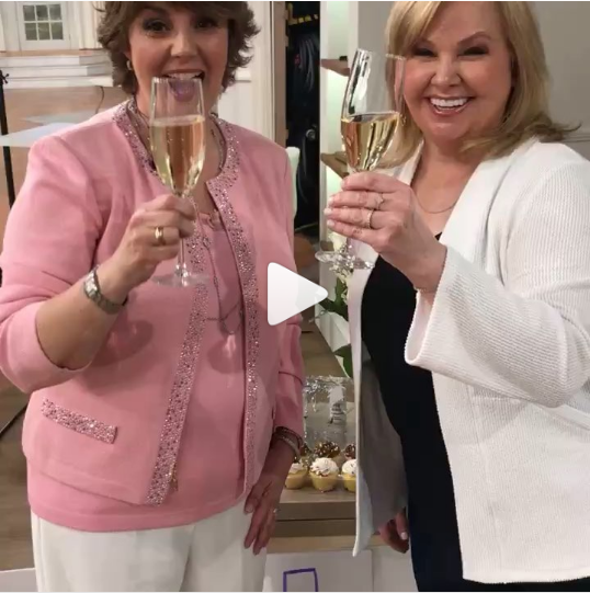 Jill Bauer and her co-host on QVC